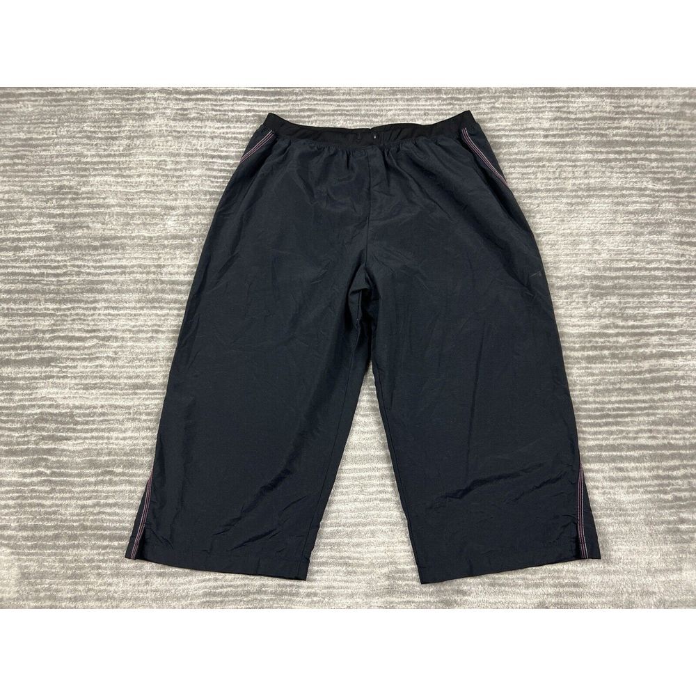 Freestyle Danskin Pants Womens Medium Black Nylon Capri Activewear